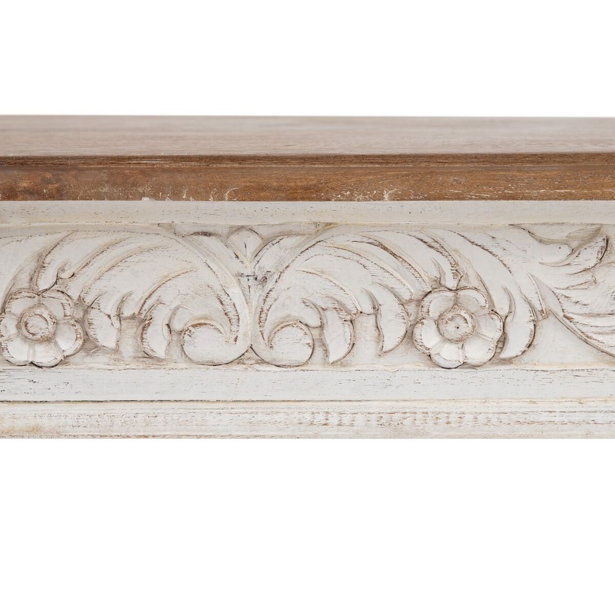 Centre Table White Natural 120 x 70 x 45 cm